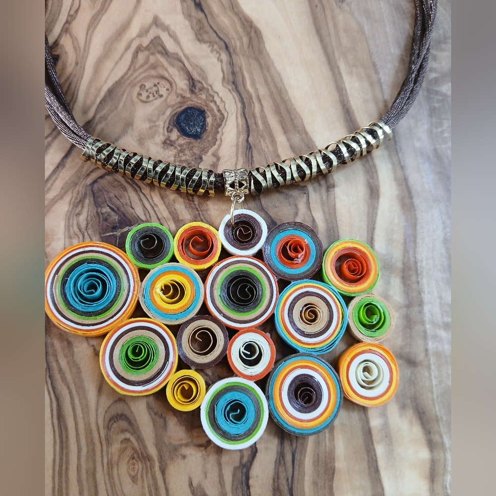 Handmade Quilled Paper Necklace